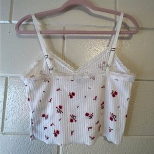 Floral Laced Tank Top